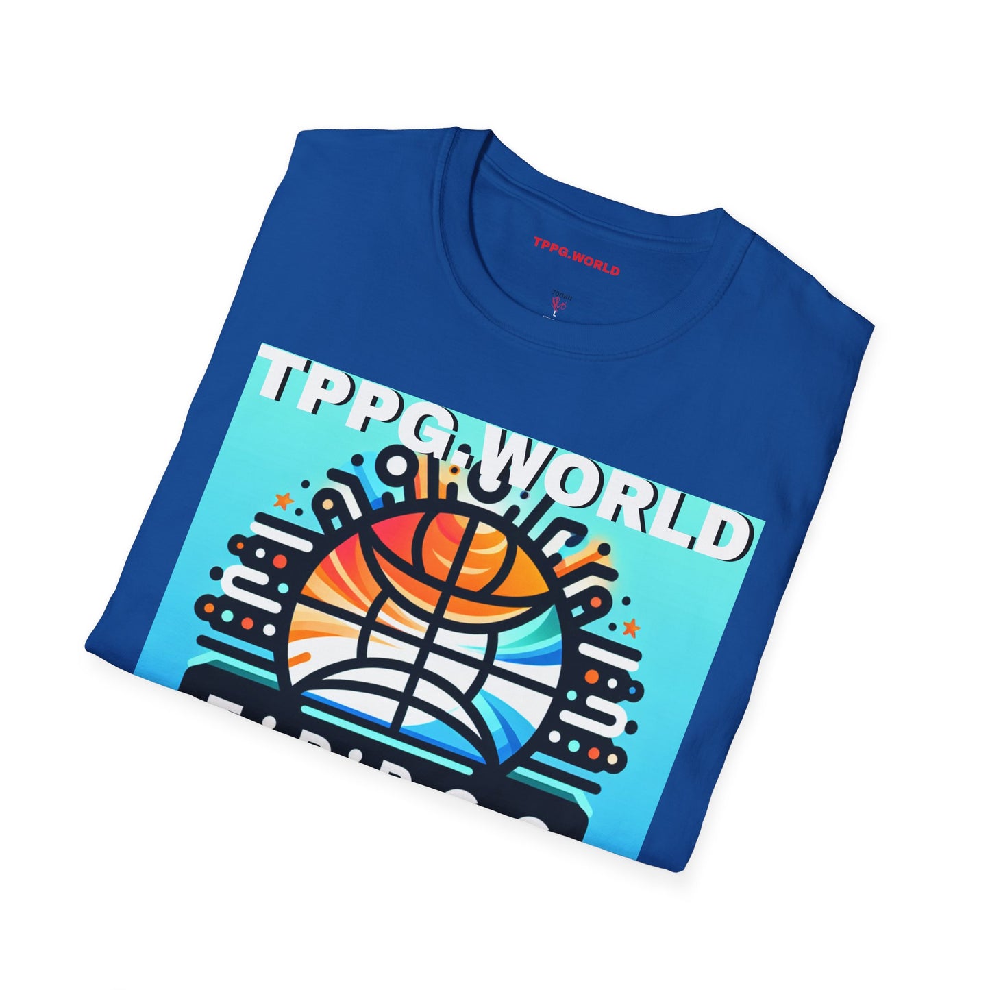 Unique Colorful Tee/T-Shirt - 'TPPG.WORLD' Design'TPPG.WORLD' Design