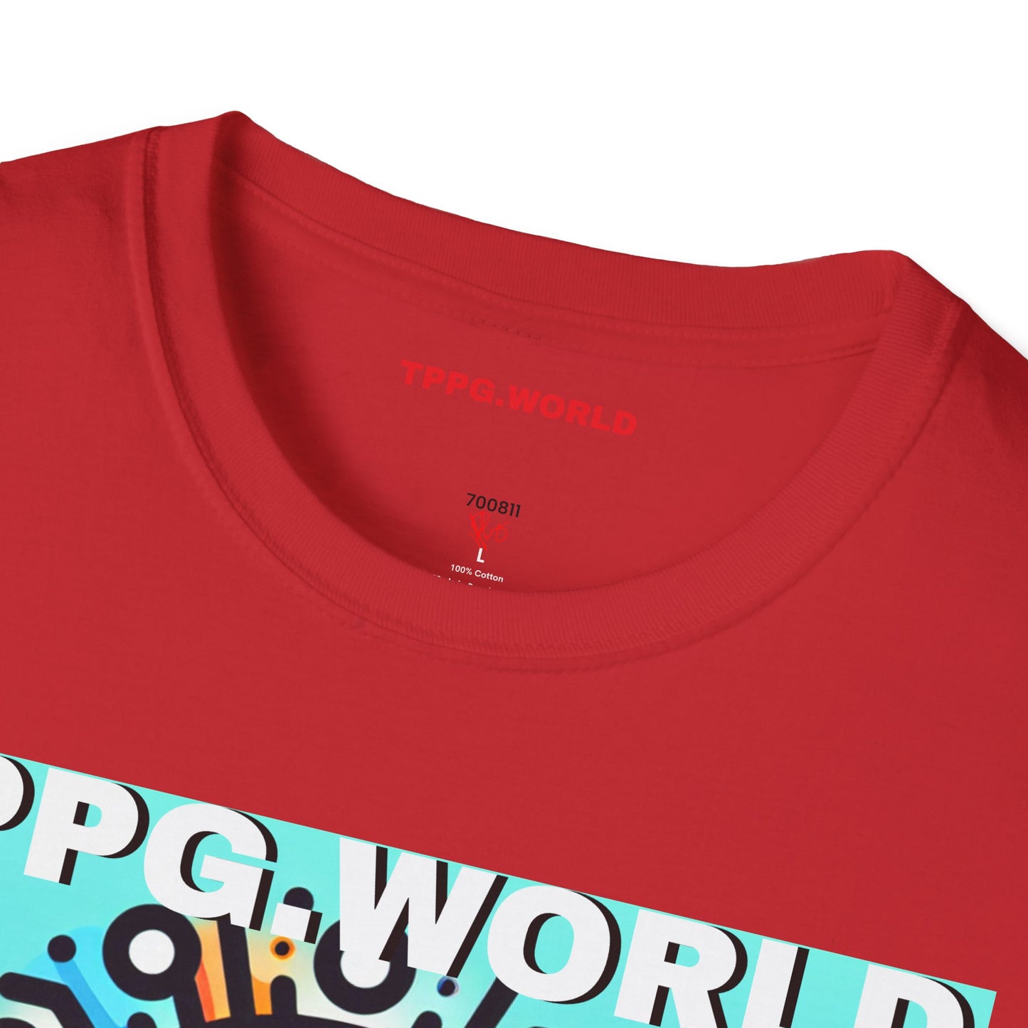 Unique Colorful Tee/T-Shirt - 'TPPG.WORLD' Design'TPPG.WORLD' Design