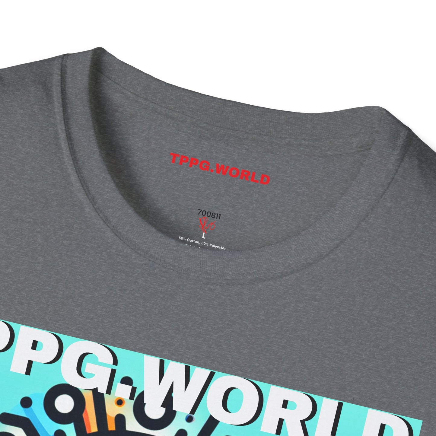 Unique Colorful Tee/T-Shirt - 'TPPG.WORLD' Design'TPPG.WORLD' Design