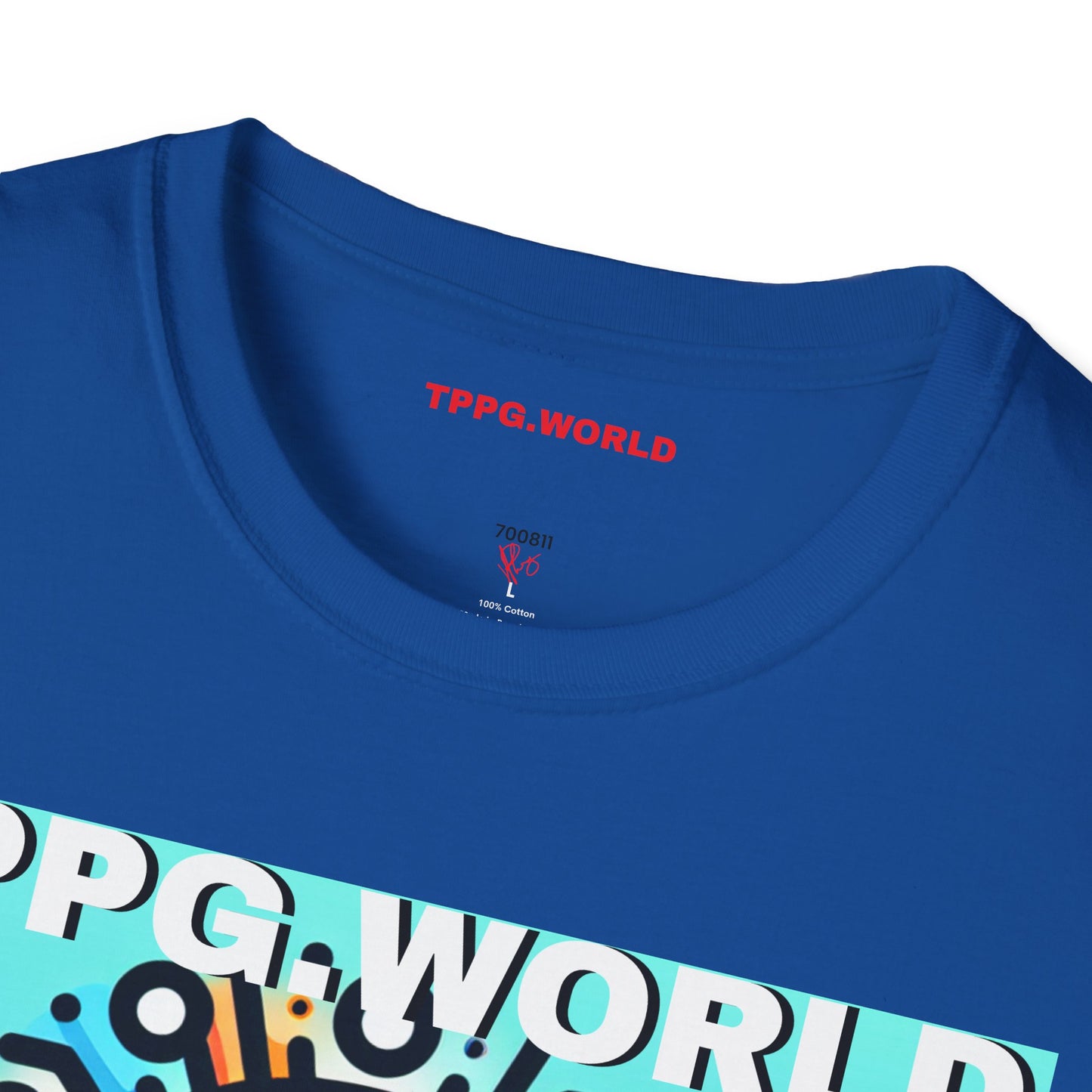Unique Colorful Tee/T-Shirt - 'TPPG.WORLD' Design'TPPG.WORLD' Design