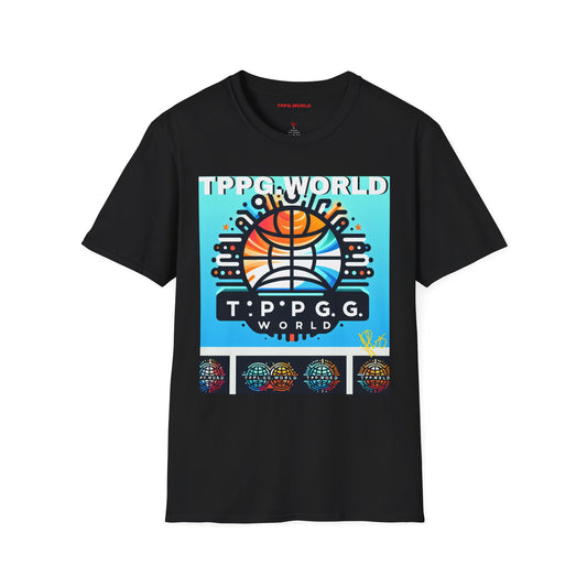 Unique Colorful Tee/T-Shirt - 'TPPG.WORLD' Design'TPPG.WORLD' Design