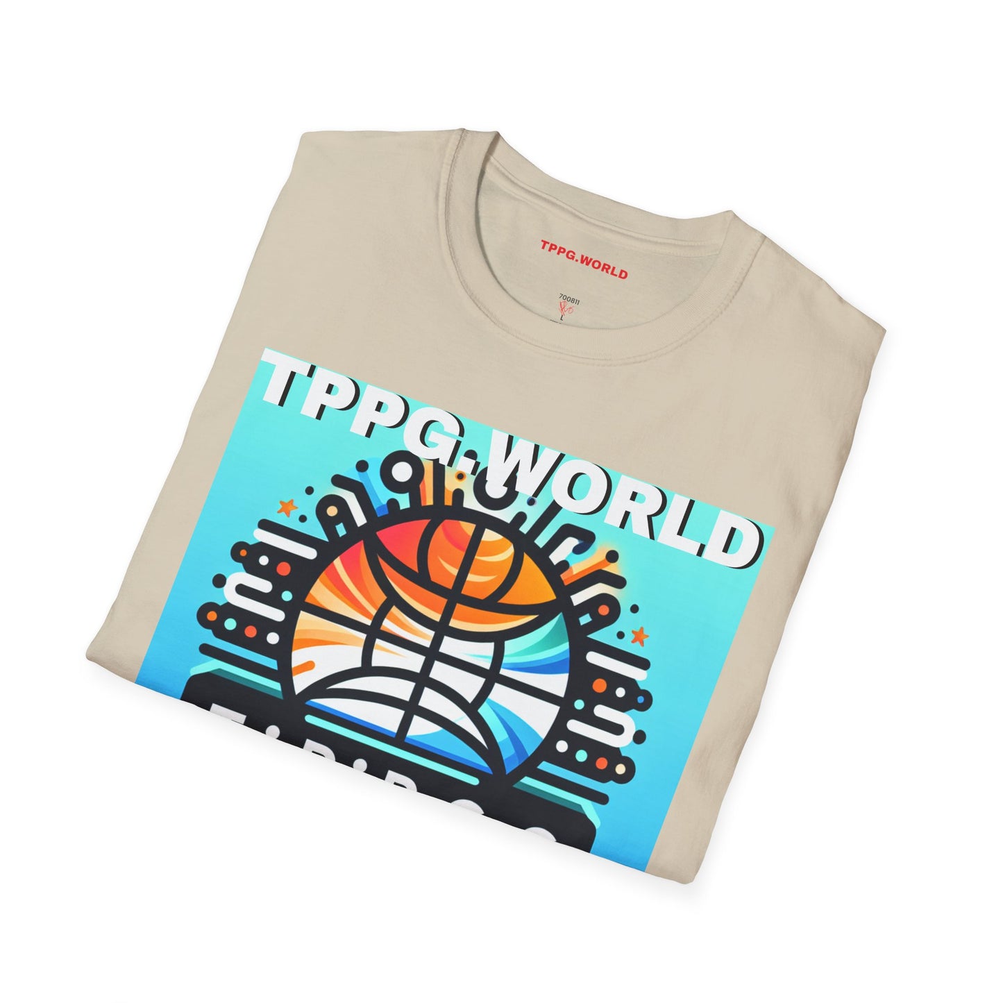 Unique Colorful Tee/T-Shirt - 'TPPG.WORLD' Design'TPPG.WORLD' Design