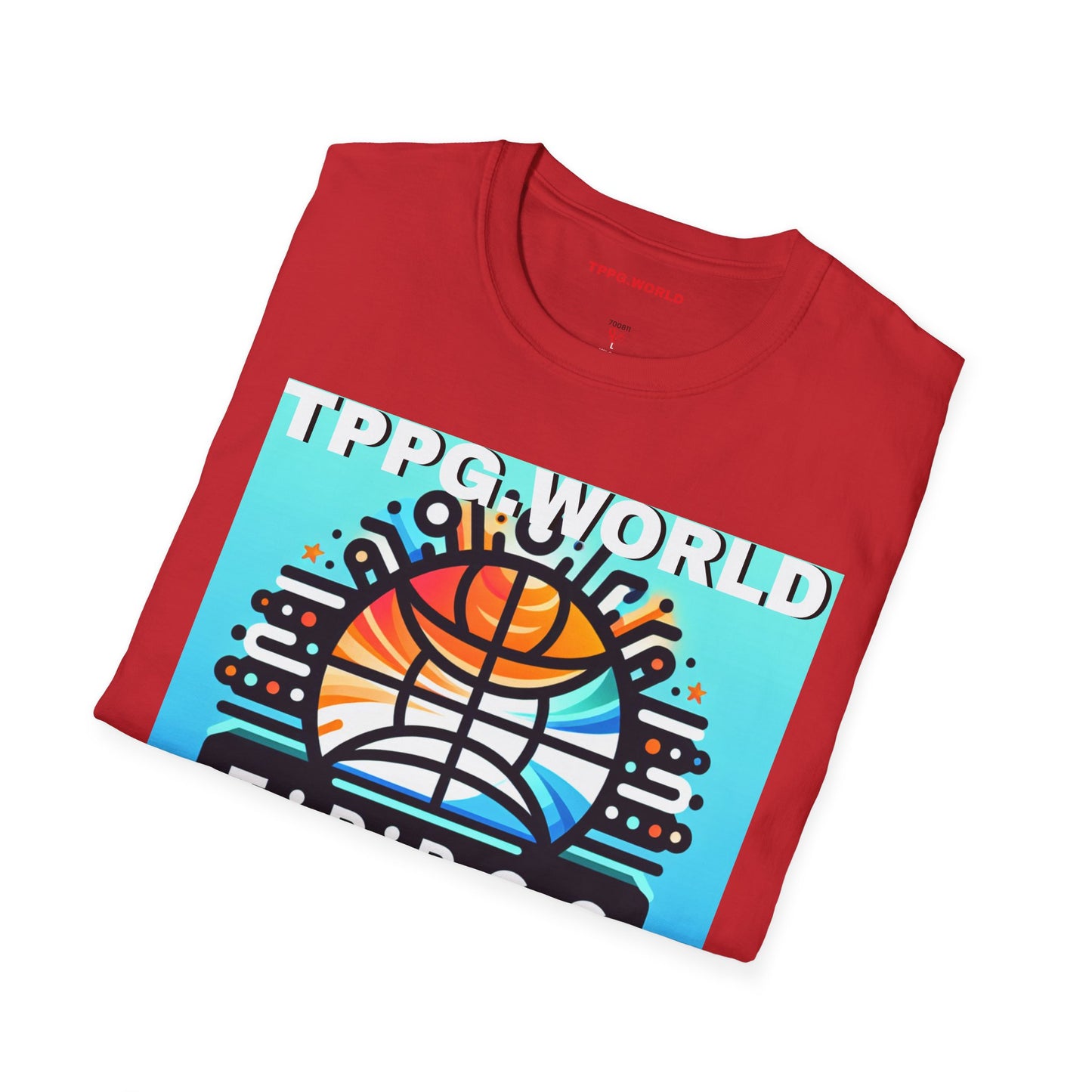 Unique Colorful Tee/T-Shirt - 'TPPG.WORLD' Design'TPPG.WORLD' Design