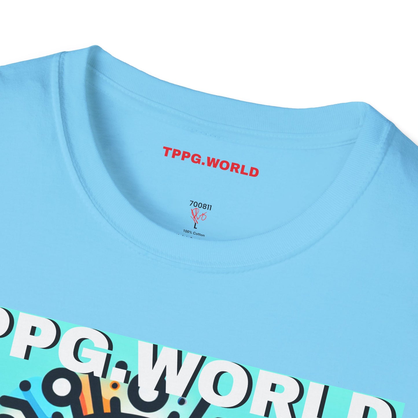 Unique Colorful Tee/T-Shirt - 'TPPG.WORLD' Design'TPPG.WORLD' Design