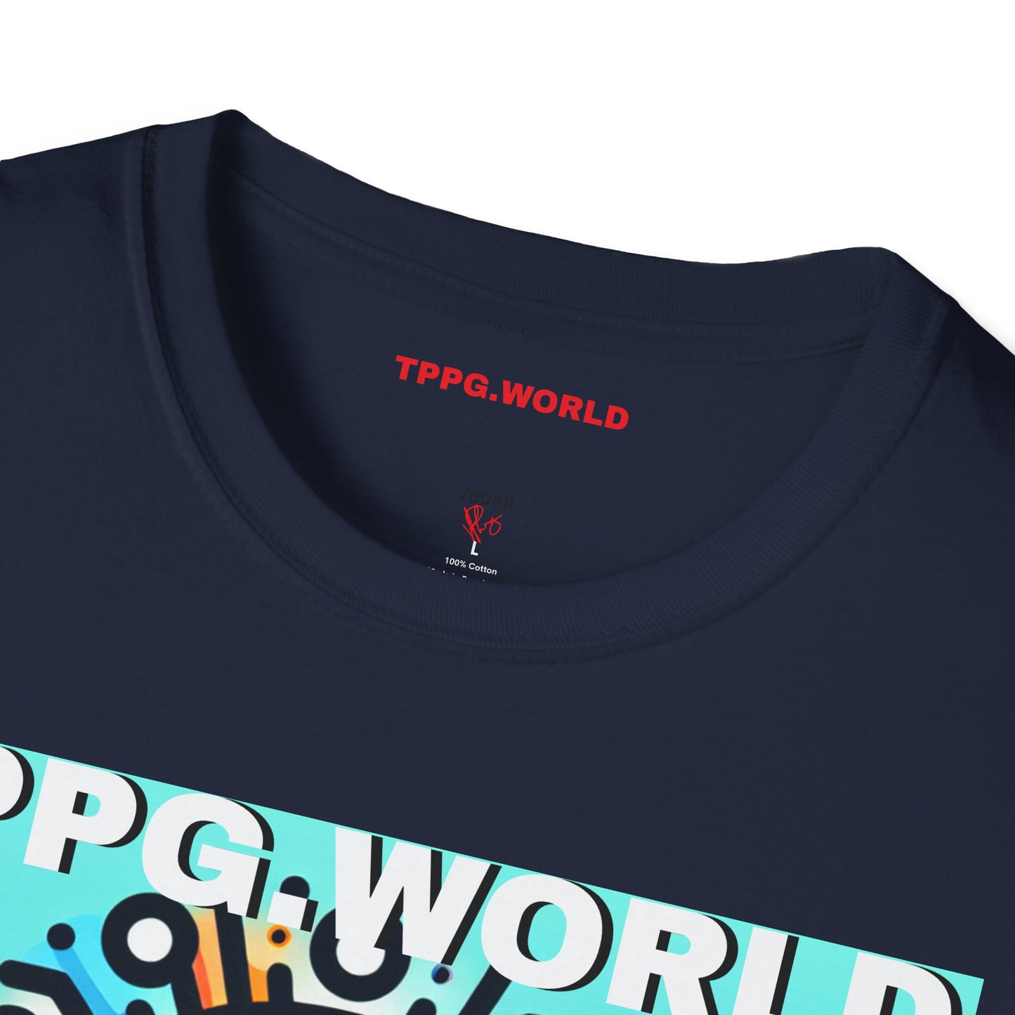 Unique Colorful Tee/T-Shirt - 'TPPG.WORLD' Design'TPPG.WORLD' Design