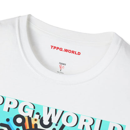 Unique Colorful Tee/T-Shirt - 'TPPG.WORLD' Design'TPPG.WORLD' Design