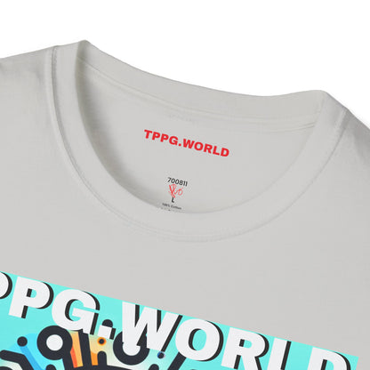 Unique Colorful Tee/T-Shirt - 'TPPG.WORLD' Design'TPPG.WORLD' Design