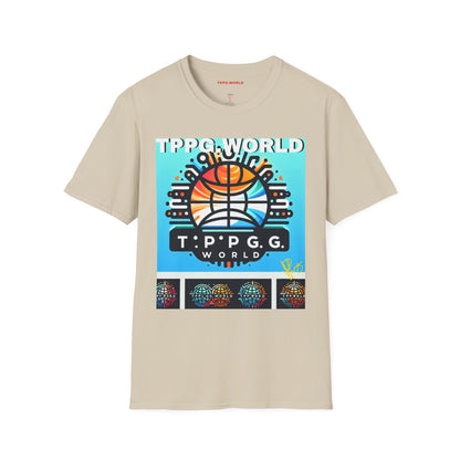 Unique Colorful Tee/T-Shirt - 'TPPG.WORLD' Design'TPPG.WORLD' Design