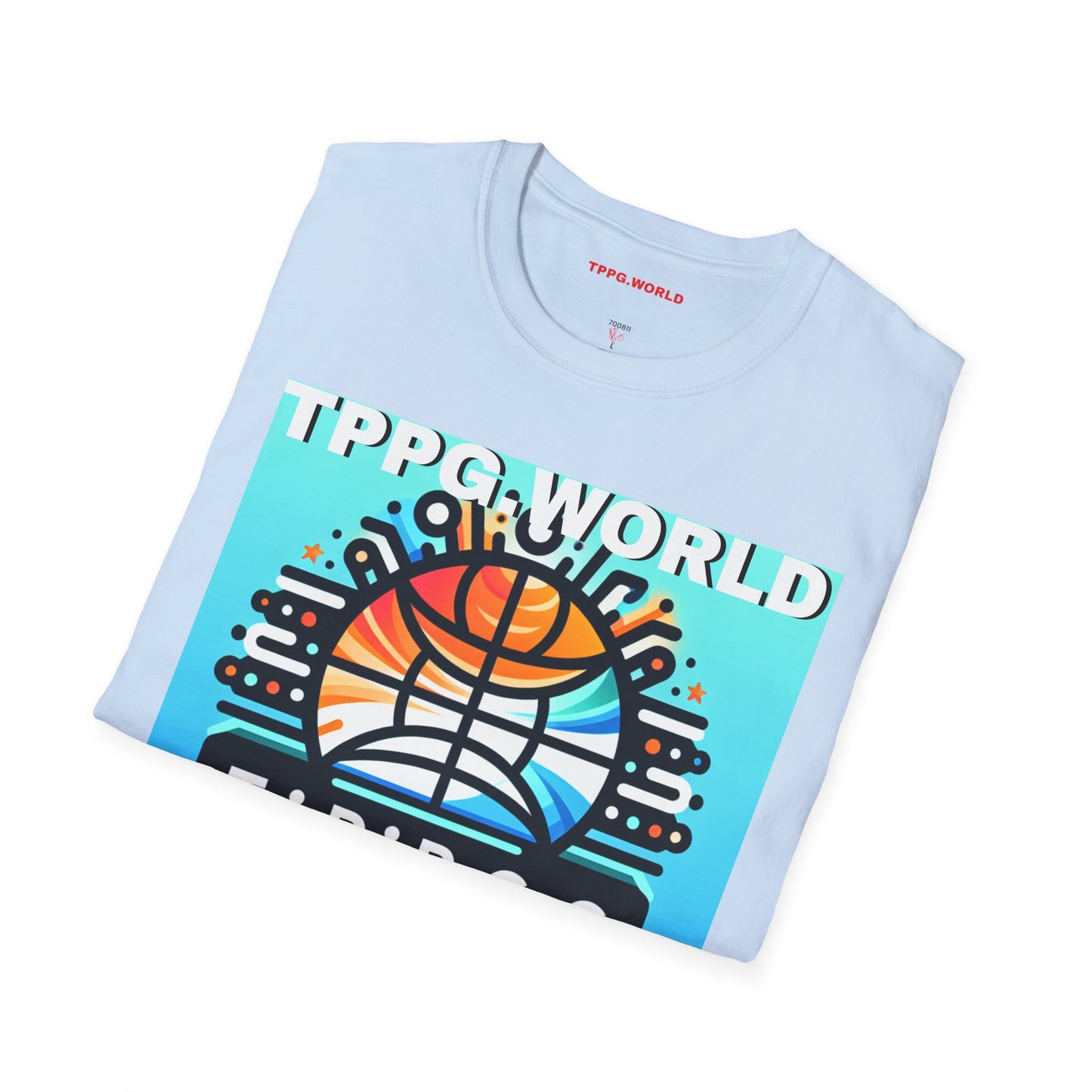 Unique Colorful Tee/T-Shirt - 'TPPG.WORLD' Design'TPPG.WORLD' Design