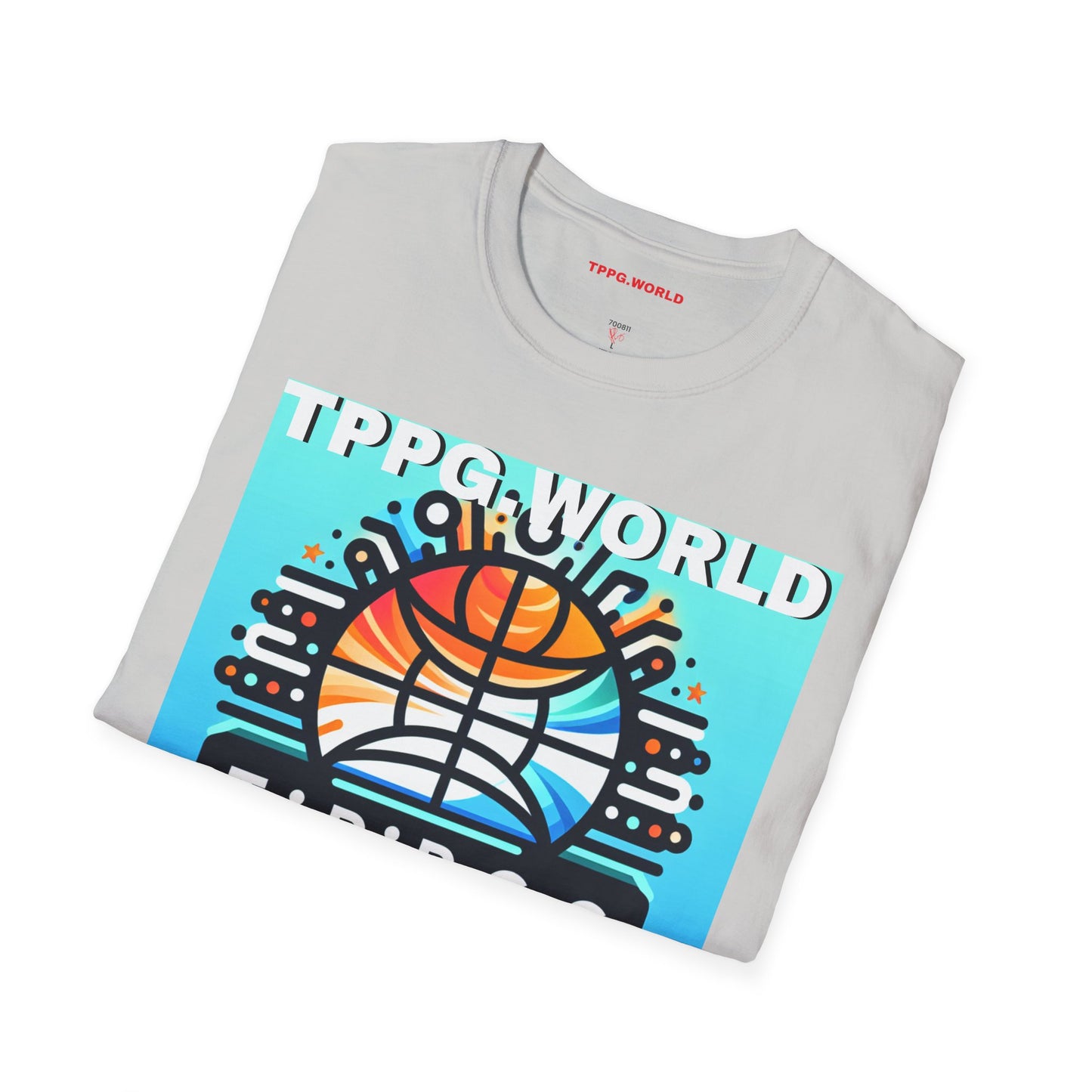 Unique Colorful Tee/T-Shirt - 'TPPG.WORLD' Design'TPPG.WORLD' Design