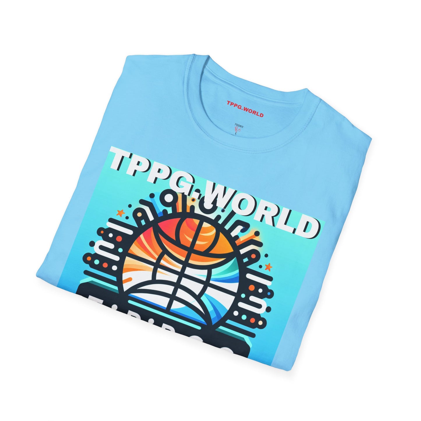 Unique Colorful Tee/T-Shirt - 'TPPG.WORLD' Design'TPPG.WORLD' Design