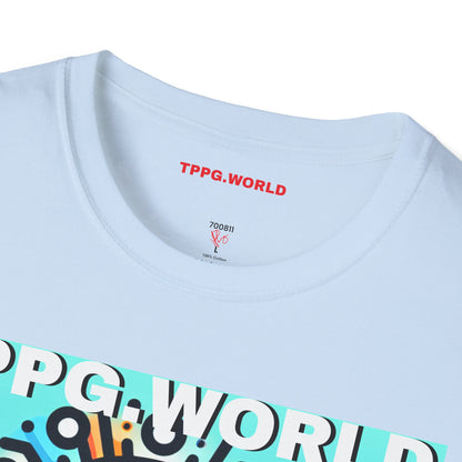 Unique Colorful Tee/T-Shirt - 'TPPG.WORLD' Design'TPPG.WORLD' Design